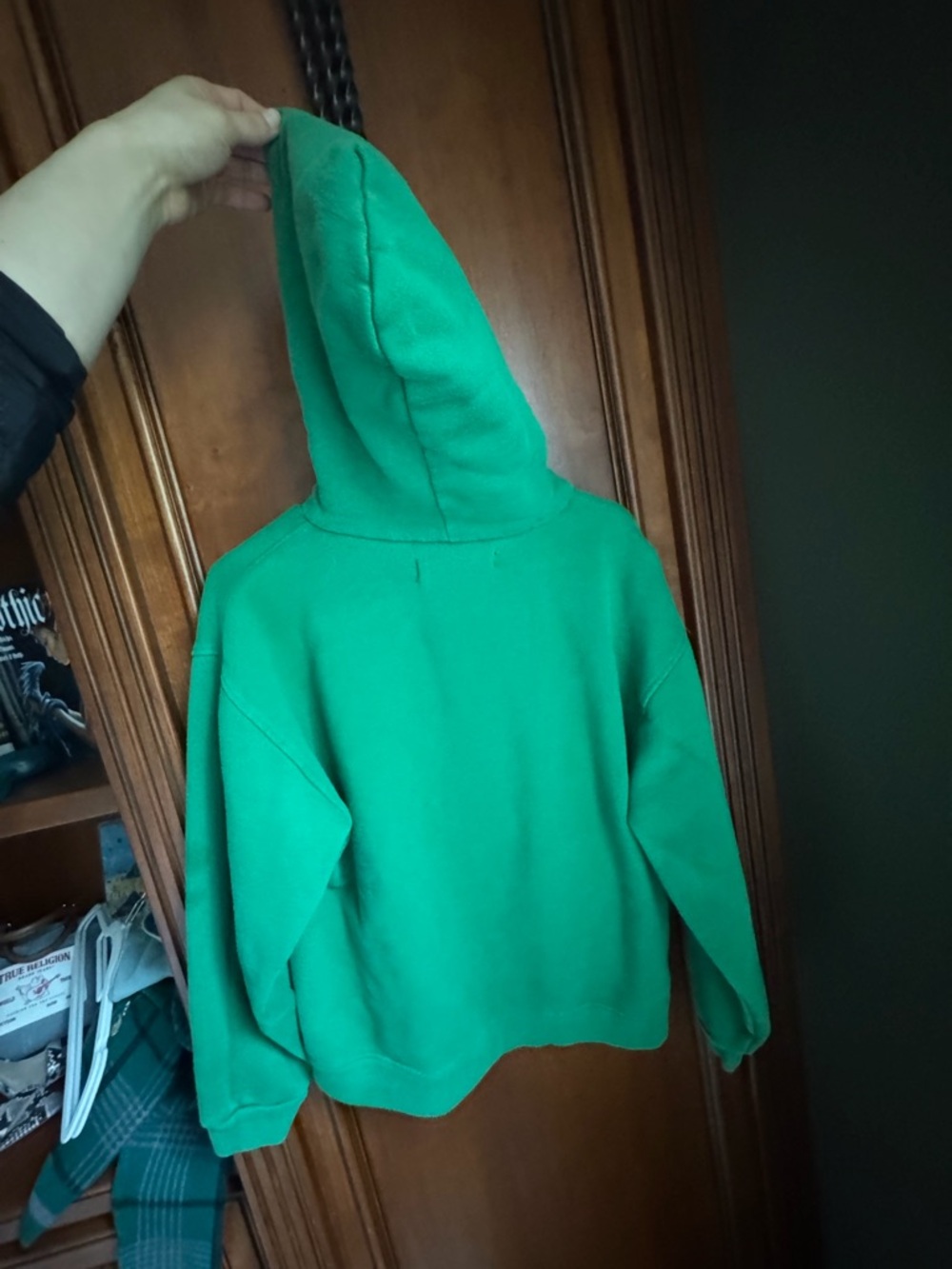 PacSun Green Hoodie with Yellow Lettering - Picture 6 of 6
